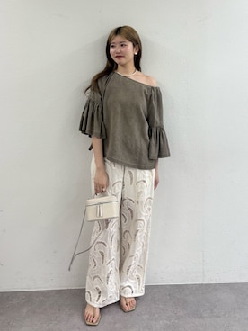 「トングサンダル」｜wgwatanabeさん（レディース・160cm）の春コーディネート