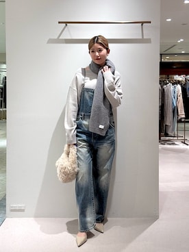 「アイテム（つなぎ/オールインワン）」を使った、wgwatanabeさん（レディース・160cm）の秋コーディネート