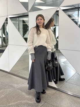 「アイテム（手袋）」を使った、wgwatanabeさん（レディース・160cm）の冬コーディネート