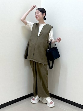 「アイテム（ピアス（両耳用））」を使った、なあせさん（レディース・157cm・20代）の夏コーディネート