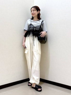 「アイテム（その他トップス）」を使った、なあせさん（レディース・157cm・20代）の夏コーディネート