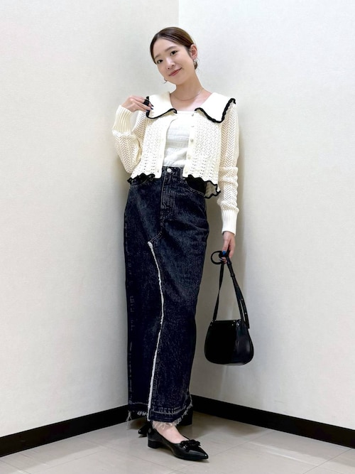 セール】BIGカラーレーシーニットLS 133791（ニット/セーター