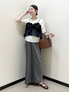 「アイテム（ピアス（両耳用））」を使った、なあせさん（レディース・157cm・20代）の夏コーディネート