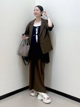 「アイテム（ピアス（両耳用））」を使った、なあせさん（レディース・157cm・20代）の夏コーディネート