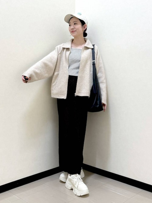 ローリーズファーム　今期　エリZIPニットブルゾン LOWRYS FARM｜エリZIPニットブルゾン | Rakuten Fashion(楽天