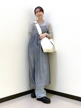 なあせさんの「オーガンジーキャミワンピース　966933」を使ったコーディネート