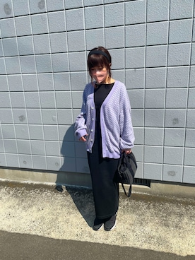 「WC（ダブル シー）のアイテム（かごバッグ）」を使った、yanmaarさん（レディース・162cm）の春コーディネート