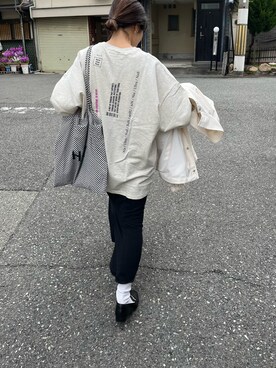 「NUN（エヌユーエヌ）のアイテム」を使った、アラキユミさん（レディース・152cm）の春コーディネート