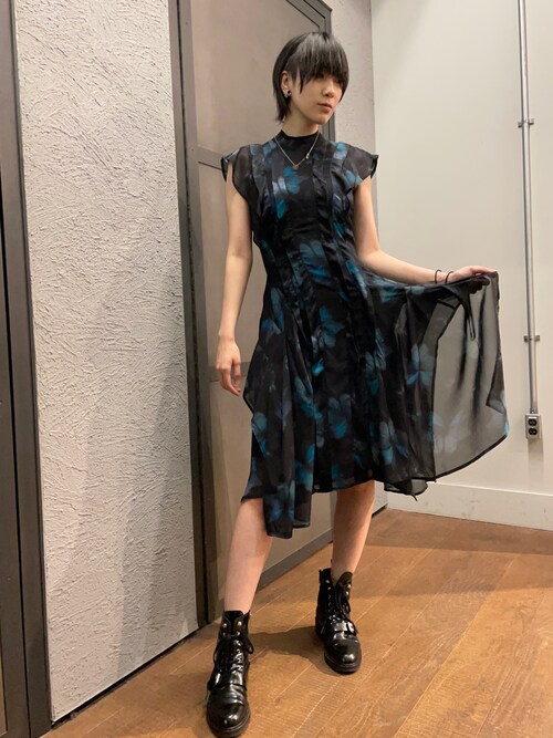 ALLSAINTS FREYA CERES ミディワンピースドレス 総柄 M ALLSAINTS FREYA CERES ミディワンピースドレス 総柄 M 1663469308_500.jpg