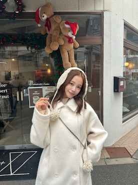 「アイテム（テーラードジャケット）」を使った、mipomipo53さん（レディース・155cm）の冬コーディネート