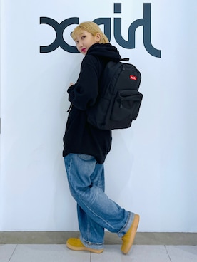 「アイテム（バックパック/リュック）」を使った、イ　ヒョンジンさん（レディース・158cm・20代）の冬コーディネート