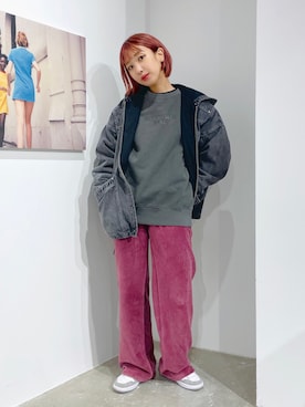 イ ヒョンジンさん(レディース・158cm)の冬コーディネート