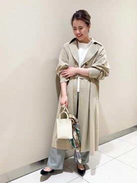 「アイテム（トレンチコート）」を使った、NAOさん（レディース・170cm・20代）の秋コーディネート