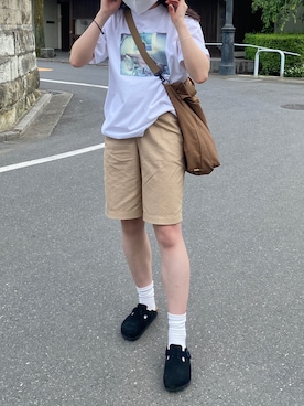 「メンズライクコーデ」｜「アイテム（サンダル）」を使った、hitomiさん（レディース・161cm）の春コーディネート