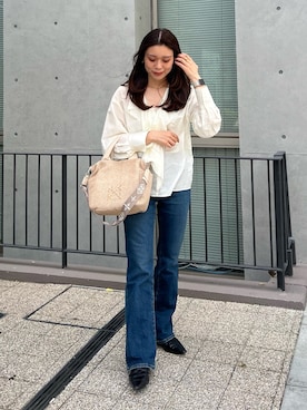 「russet（ラシット）のアイテム」を使った、kiyonoさん（レディース・157cm）の春コーディネート