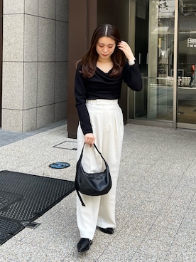 「russet（ラシット）のアイテム」を使った、kiyonoさん（レディース・157cm）の春コーディネート