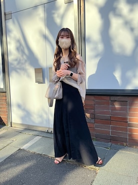 「GRL（グレイル）のアイテム（トップス）」を使った、kiyonoさん（レディース・156cm）の夏コーディネート