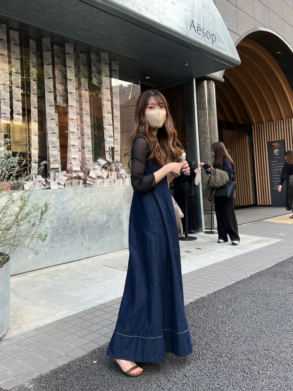 STYLEMIXER（スタイルミキサー）の「ステッチラインデニムワンピース