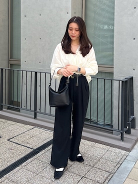 「russet（ラシット）のアイテム」を使った、kiyonoさん（レディース・157cm）の春コーディネート