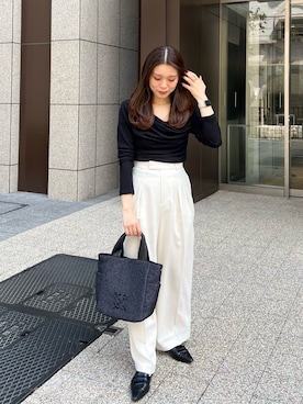 「russet（ラシット）のアイテム」を使った、kiyonoさん（レディース・157cm）の春コーディネート