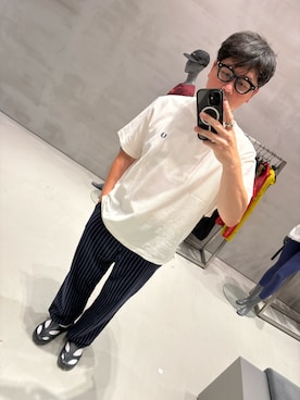 「H&M（エイチ・アンド・エム）のアイテム」を使った、YuUTaさん（メンズ・178cm）の夏コーディネート
