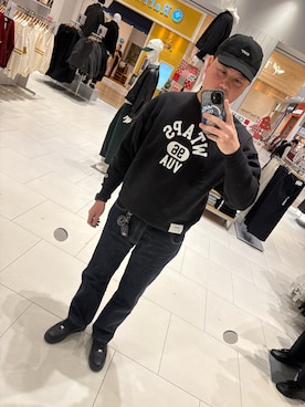 「アイテム（インナーウェア/肌着）」を使った、YuUTaさん（メンズ・178cm）の冬コーディネート