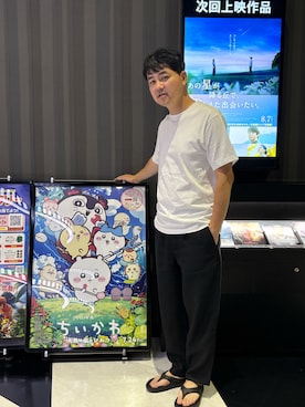 「OOFOS（ウーフォス）のOOFOS/ウーフォス  メンズ レディース サンダル リカバリー クッション OORIGINAL ウーオリジナル（サンダル、ブラック系）」を使った、YuUTaさん（メンズ・178cm）の夏コーディネート