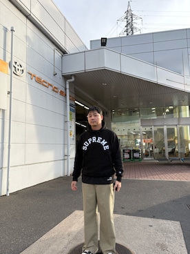 「アイテム（インナーウェア/肌着）」を使った、YuUTaさん（メンズ・178cm）の冬コーディネート