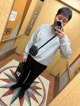 「アイテム（スリッポン）」を使った、YuUTaさん（メンズ・178cm）の秋コーディネート