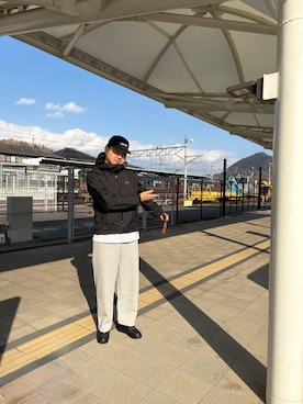 「アイテム（インナーウェア/肌着）」を使った、YuUTaさん（メンズ・178cm）の冬コーディネート