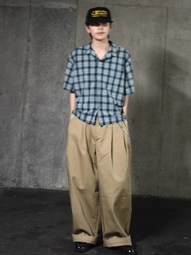 「アイテム（チノパンツ）」を使った、''r_e_n"さん（メンズ・167cm・20代）の夏コーディネート