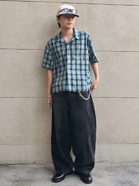 「SBG（エスビー）のアイテム」を使った、renさん（メンズ・167cm）の夏コーディネート