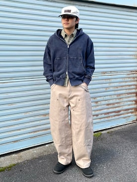 「CPCM（シーピーシーエム）のアイテム（パンツ）」を使った、renさん（メンズ・167cm）の春コーディネート