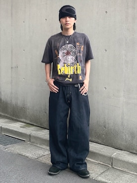 「アイテム（帽子）」を使った、renさん（メンズ・167cm）の夏コーディネート