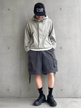 「SALOMON（サロモン）のアイテム」を使った、renさん（メンズ・167cm）の夏コーディネート