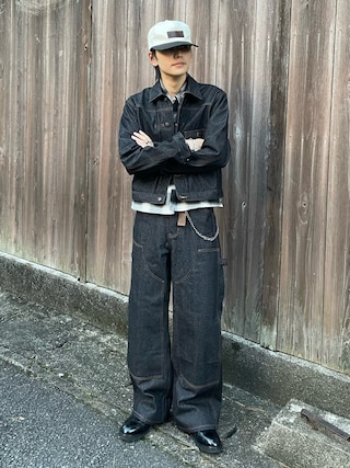「SBG(エスビー)のSBG バリエーション メンズ ステンレス マンテルチェーン ブレスレット(ブレスレット)」を使った、renさん(メンズ・167cm)の秋コーディネート