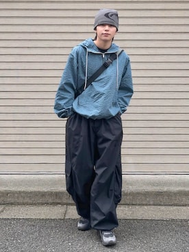 「アイテム（メッセンジャーバッグ）」を使った、renさん（メンズ・167cm）の春コーディネート