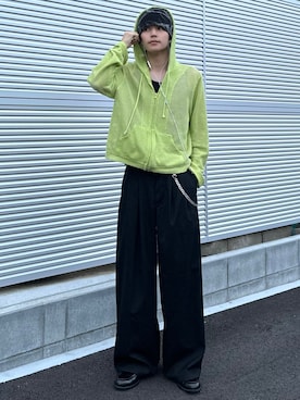 「アイテム（帽子）」を使った、''r_e_n"さん（メンズ・167cm）の夏コーディネート