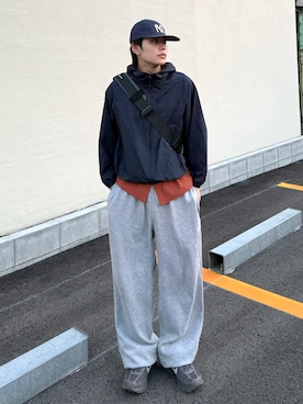 「アイテム（スウェットパンツ）」を使った、''r_e_n"さん（メンズ・167cm・20代）の夏コーディネート