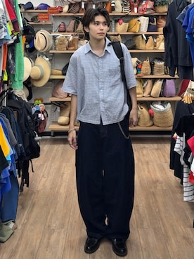 「タンクトップ」｜''r_e_n"さん（メンズ・167cm）の夏コーディネート