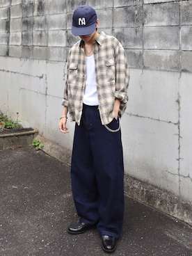 「アイテム（タンクトップ）」を使った、renさん（メンズ・167cm・20代）の秋コーディネート