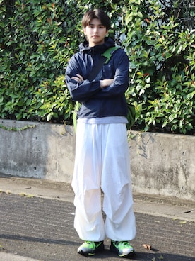 「アイテム（メッセンジャーバッグ）」を使った、''r_e_n"さん（メンズ・167cm・20代）の秋コーディネート