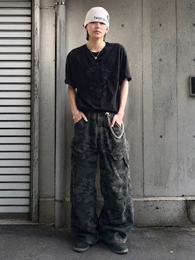 「Timberland（ティンバーランド）のアイテム」を使った、renさん（メンズ・167cm）の夏コーディネート