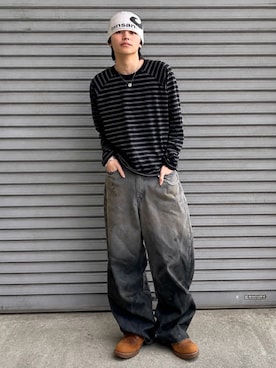 「ビーニー」｜renさん（メンズ・167cm）の春コーディネート
