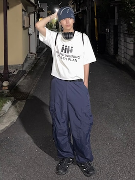 「アイテム（トップス）」を使った、''r_e_n"さん（メンズ・167cm）の夏コーディネート