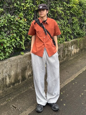 「アイテム（スウェットパンツ）」を使った、''r_e_n"さん（メンズ・167cm・20代）の夏コーディネート