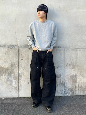 「アイテム（帽子）」を使った、renさん（メンズ・167cm）の秋コーディネート