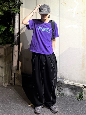 「アイテム（スウェットパンツ）」を使った、''r_e_n"さん（メンズ・167cm）の秋コーディネート