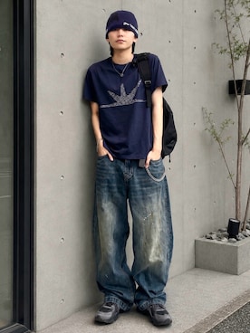 「schott(ショット)のアイテム」を使った、renさん(メンズ・167cm)の夏コーディネート