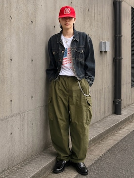 「SBG（エスビー）のアイテム」を使った、renさん（メンズ・167cm）の夏コーディネート